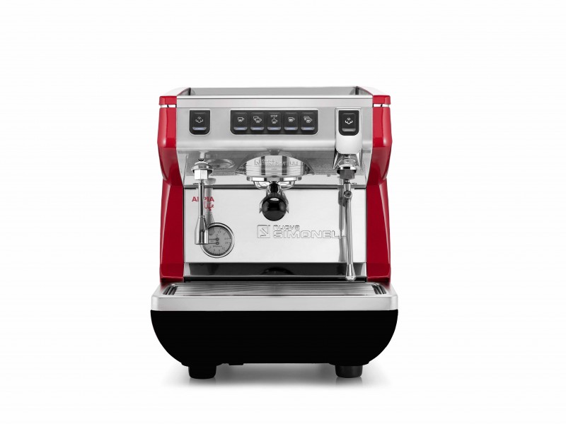 Red Appia Life Single Group Espresso Machine with Automatic Temperature Controlled Steam Wand